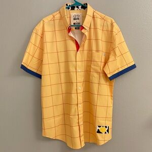 RSVLTS Disney Pixar Toy Story Sheriff Woody Woven Button-Up